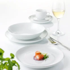 Atelier steaktallerken super hvid