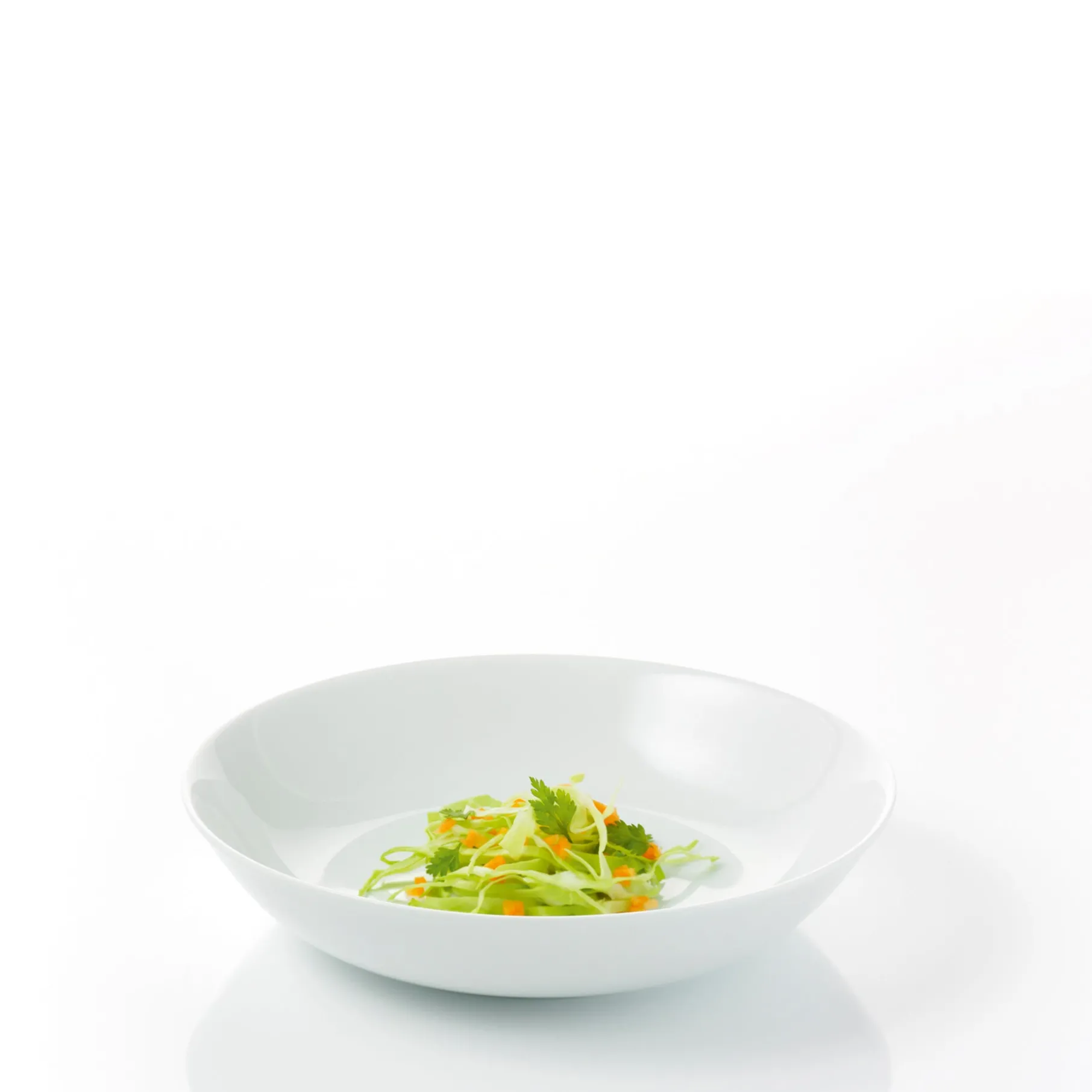 Atelier suppetallerken super hvid