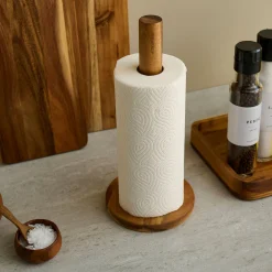 Auri akacie køkkenrulleholder