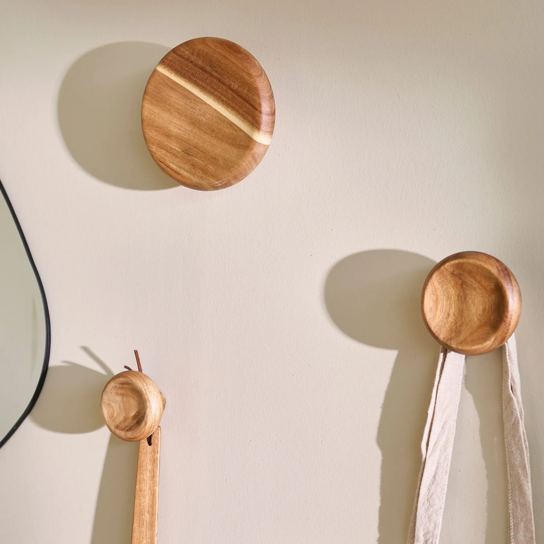 Auri Akacie Knage - sæt 3 stk