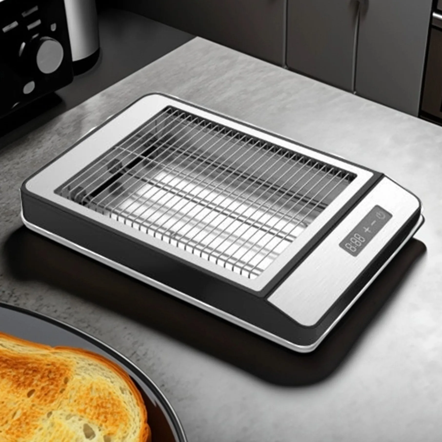 Brødrister flad 1000W