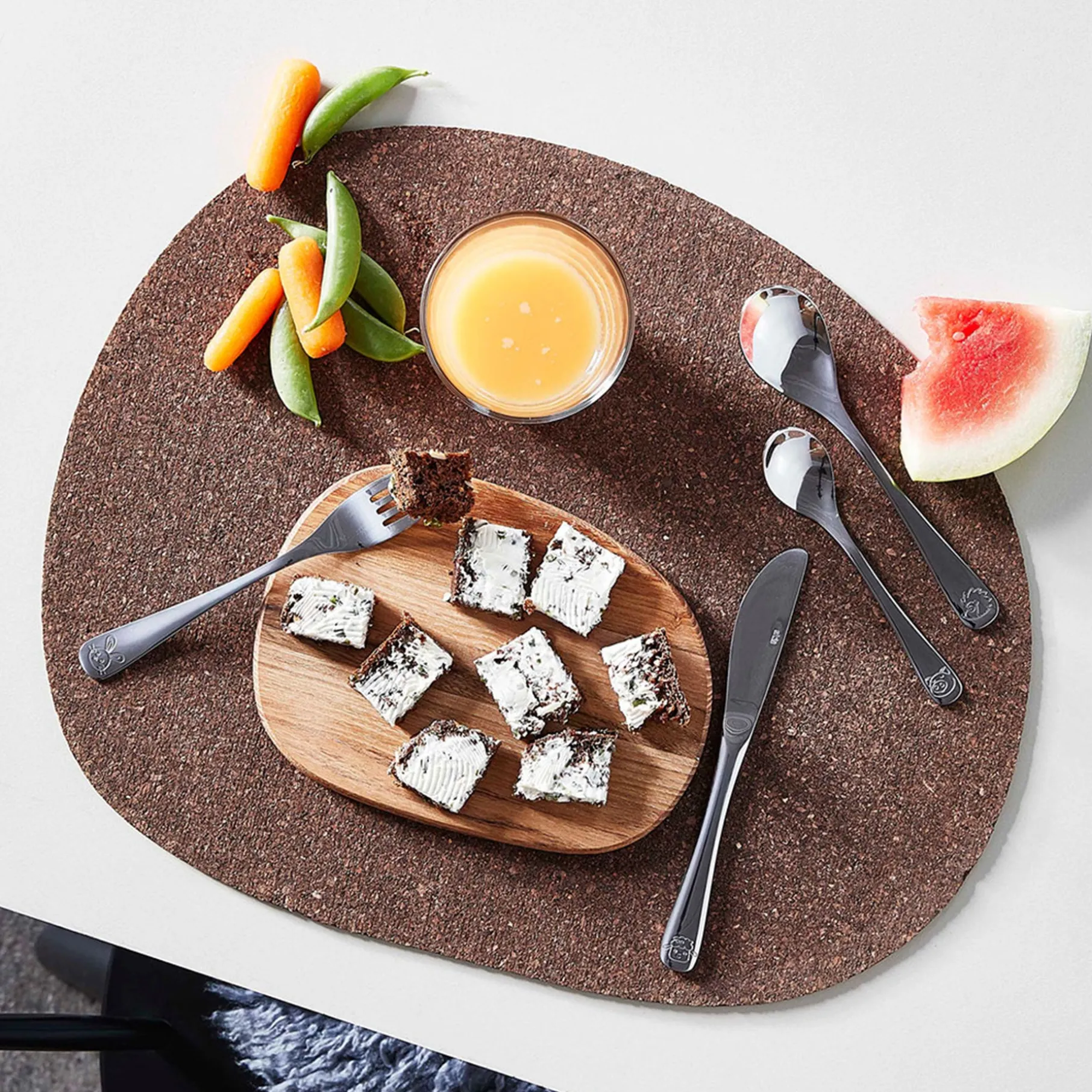 Børnebestik 4 dele stål