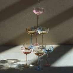 Candy Blue Champagneskål