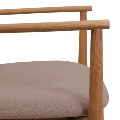 Celeste spisebordsstol m. armlæn - Stof