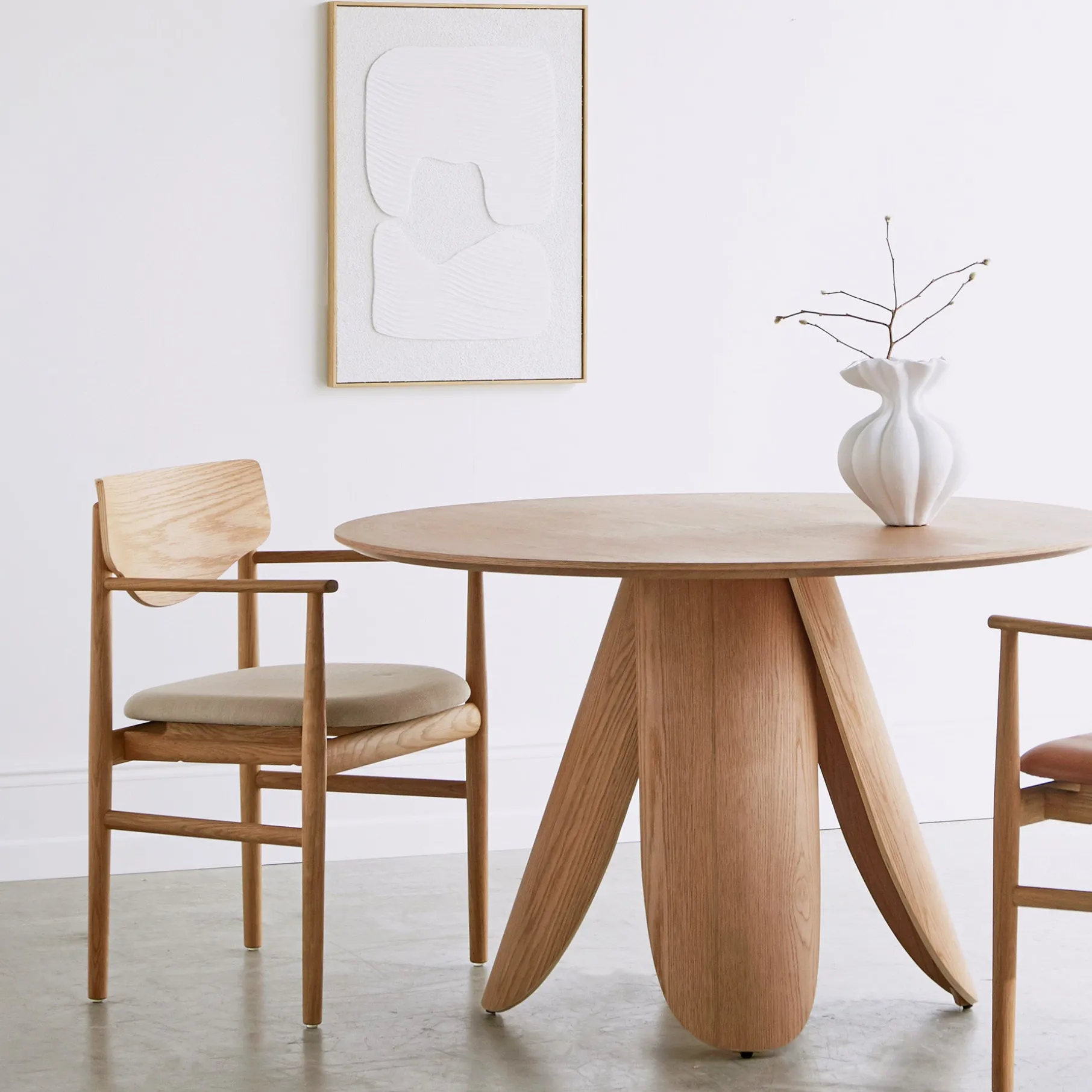 Celeste spisebordsstol m. armlæn - Stof