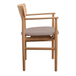 Celeste spisebordsstol m. armlæn - Stof