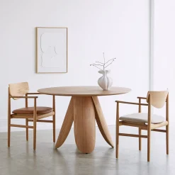 Celeste spisebordsstol m. armlæn - Læder