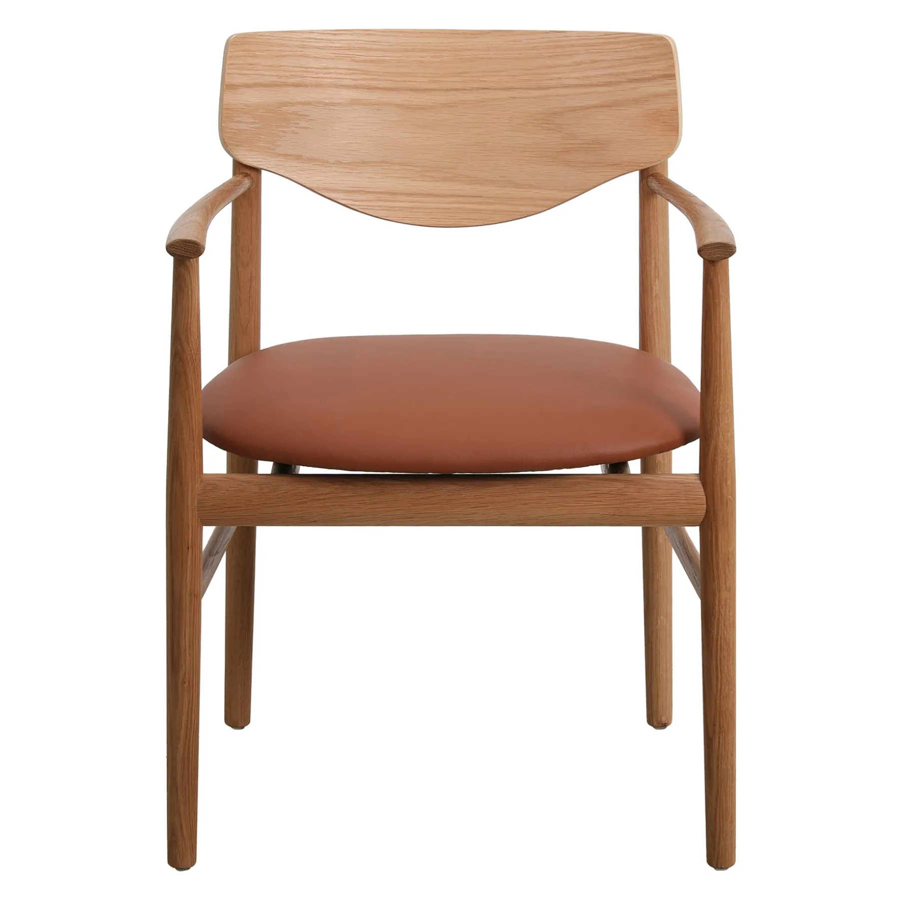 Celeste spisebordsstol m. armlæn - Læder