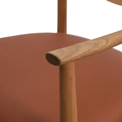 Celeste spisebordsstol m. armlæn - Læder