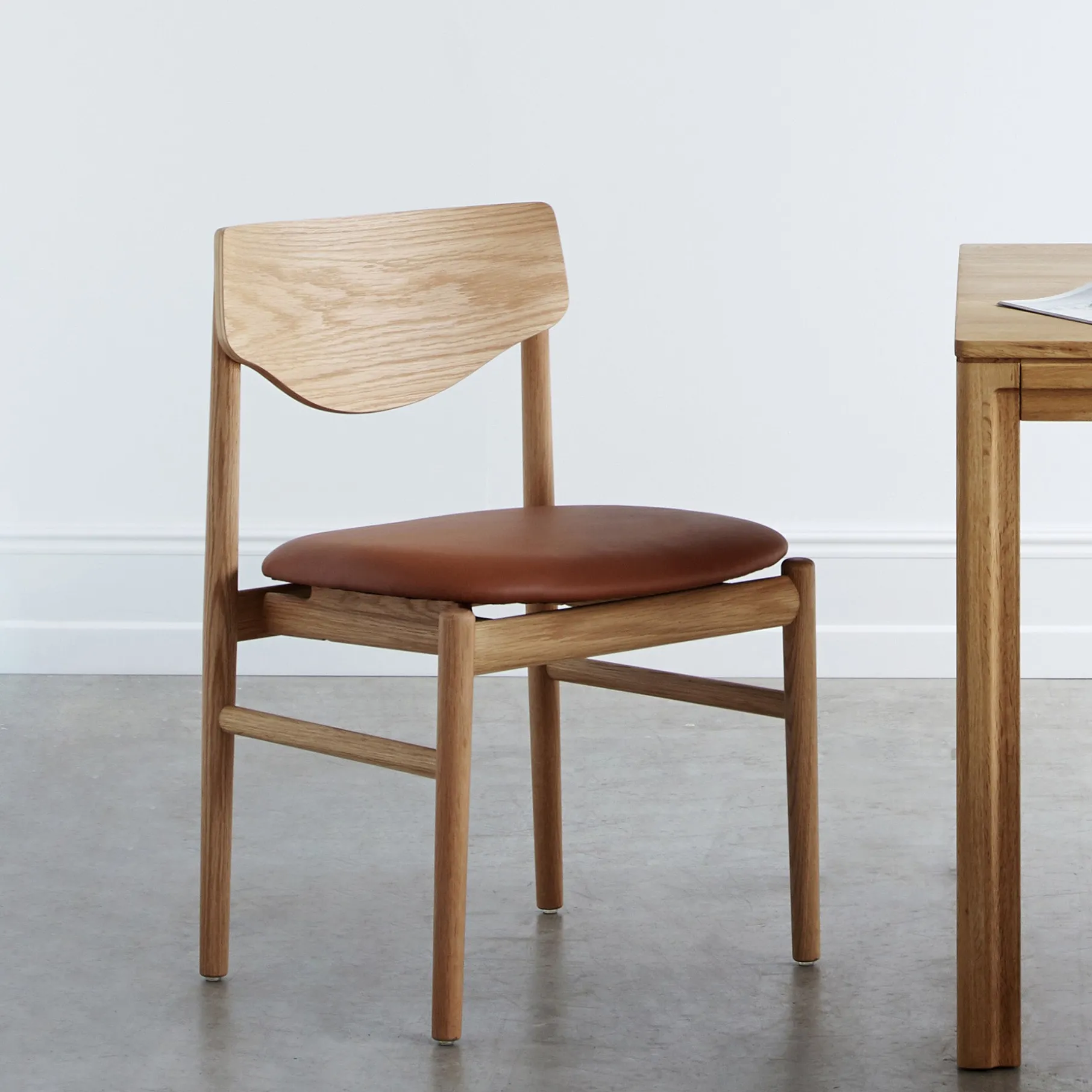 Celeste spisebordsstol u. armlæn - Læder