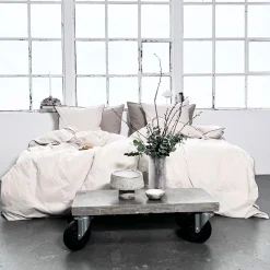 Chambré sengetøj 140x200 cm sand m/piping