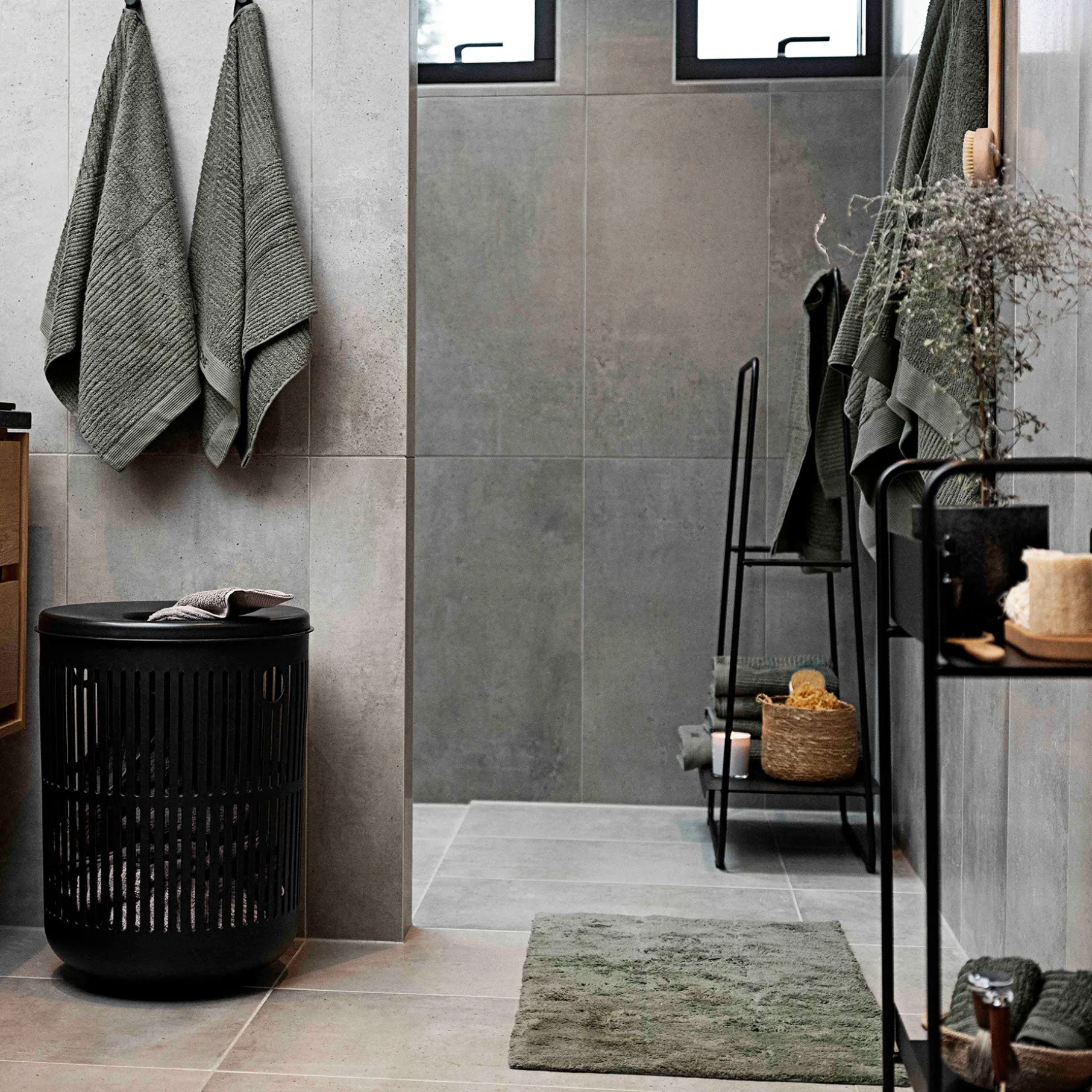 Classic håndklæde 70x140 cm olive green