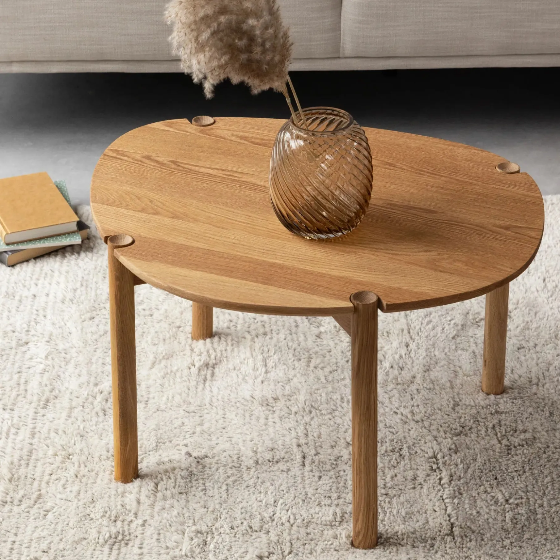 Colo Cross sofabord, FSC certificeret egetræ H40 cm