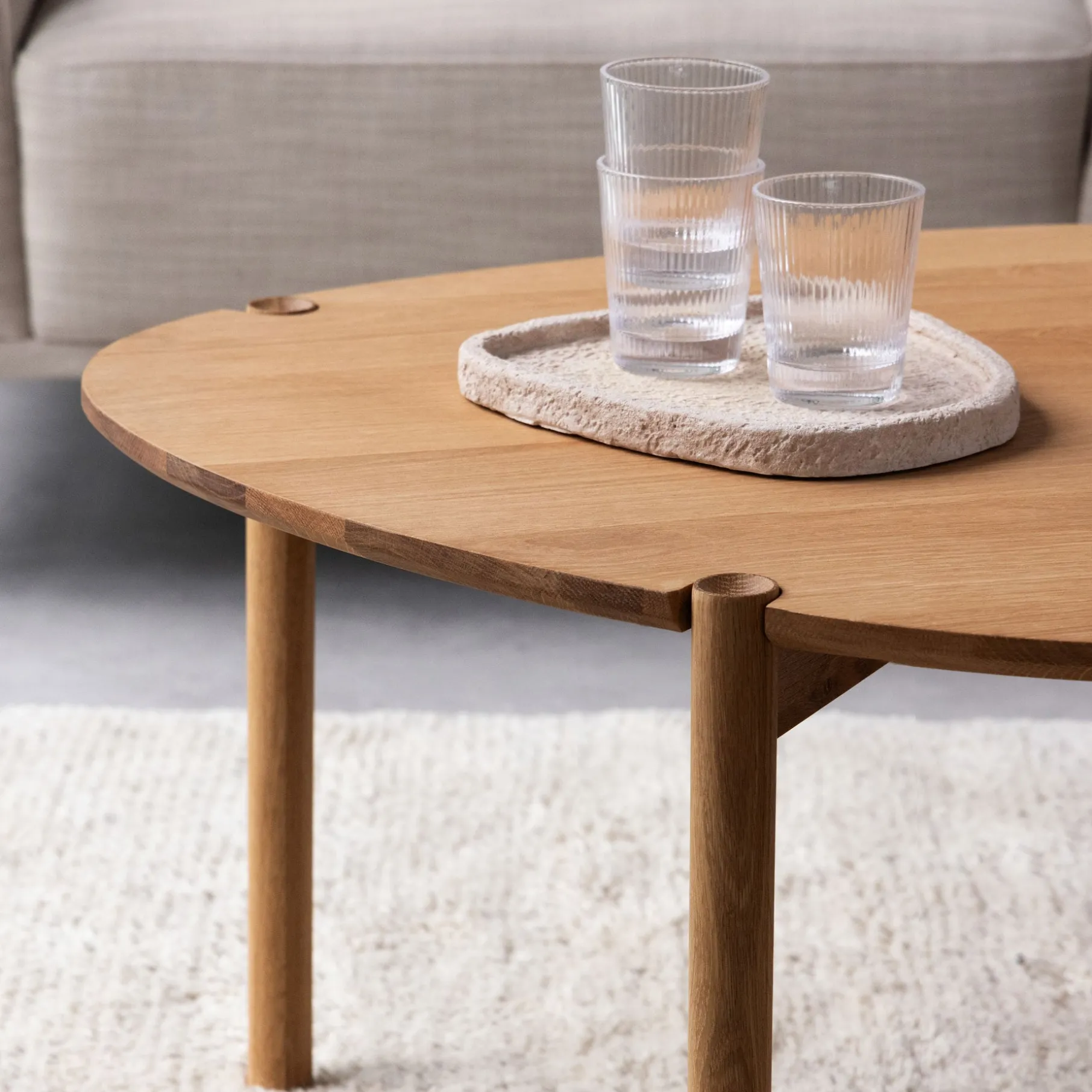 Colo Cross sofabord, FSC certificeret egetræ H43 cm