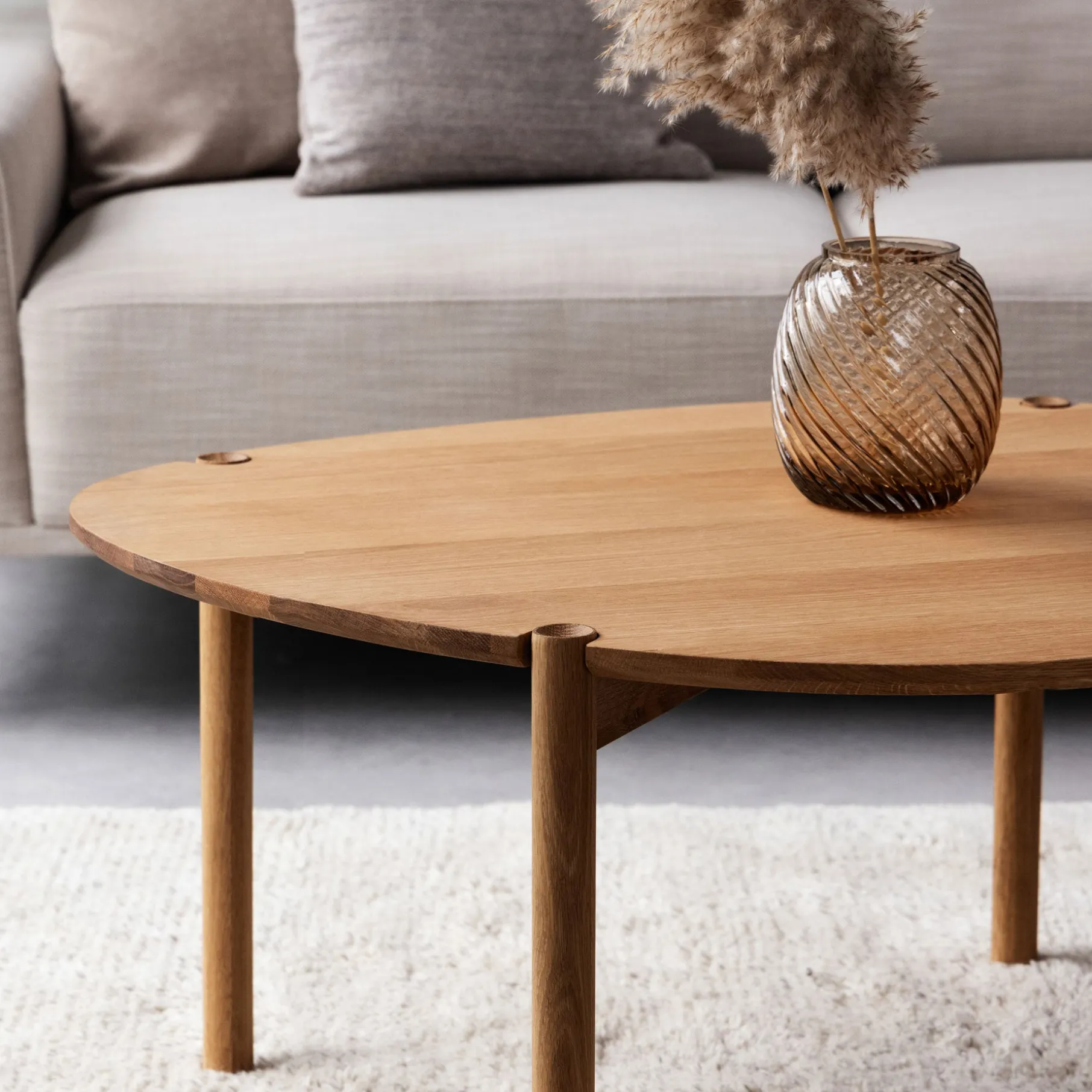 Colo Cross sofabord, FSC certificeret egetræ H43 cm