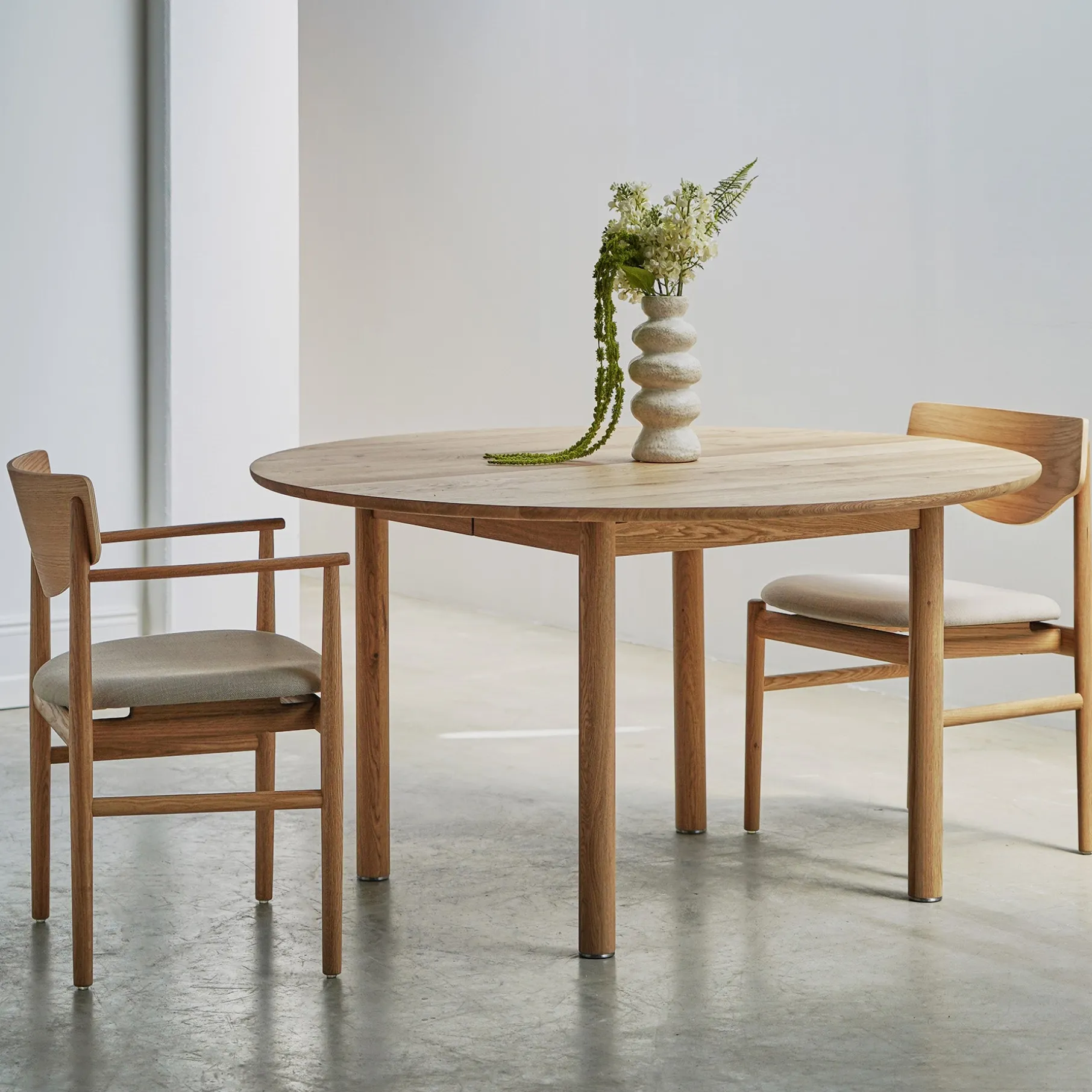 Colo udtræksspisebord - Ø120 cm