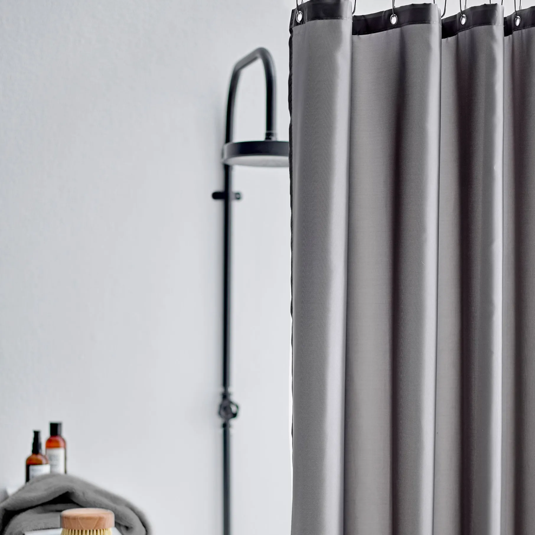 Comfort badeforhæng 180x220 cm stone grey