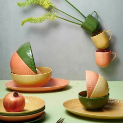 Confetti salatskål mustard