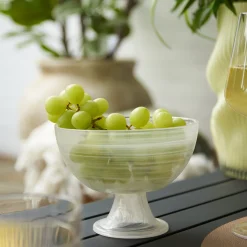 Cotton Candy skål på fod Ø13 cm