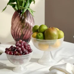 Cotton Candy skål på fod Ø13 cm