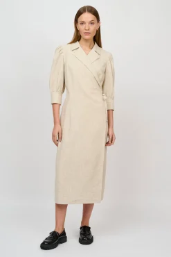 CRNatalie Slå-Om Hør Kjole