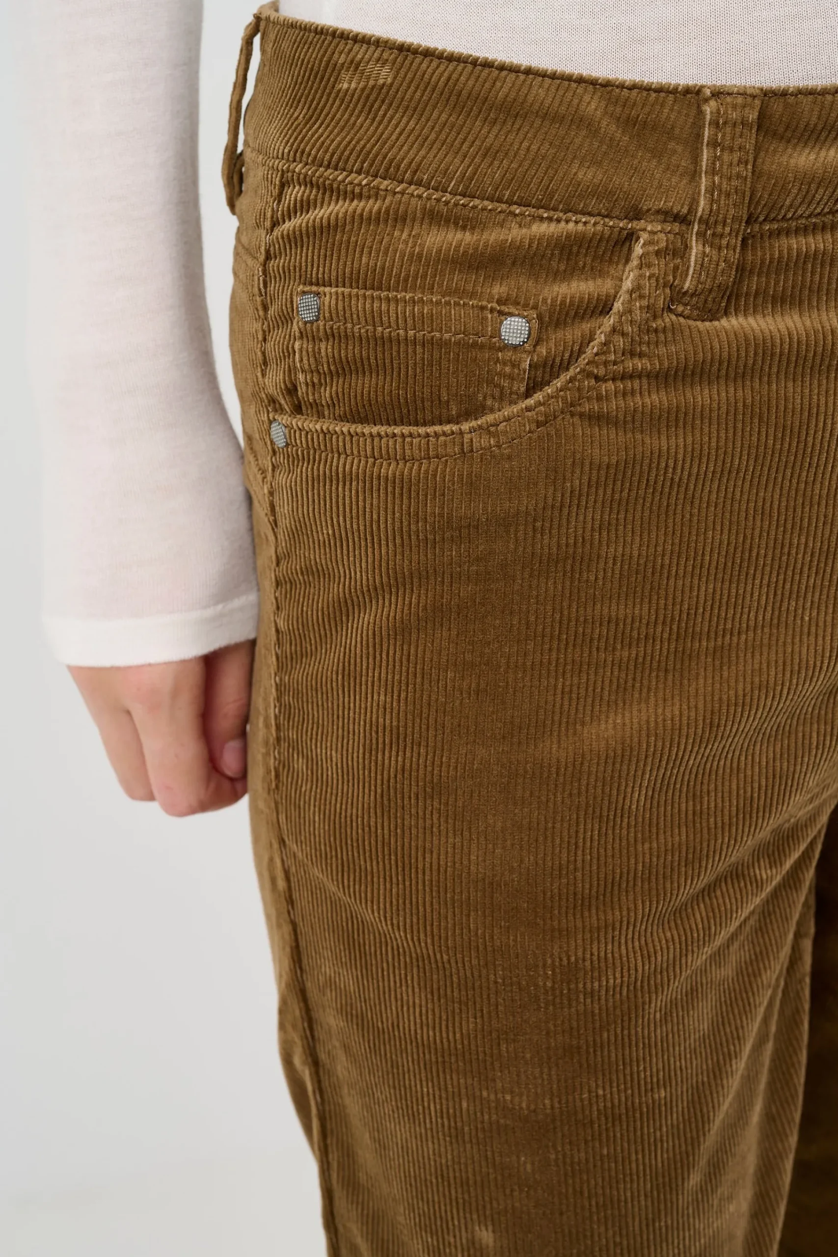 CRYolanda straight jeans i fløjl