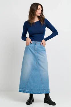 CRZala denim nederdel