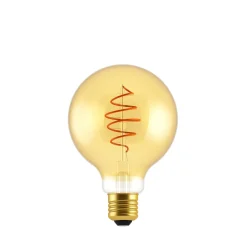 Deco pære E27 dæmpbar spiral guld