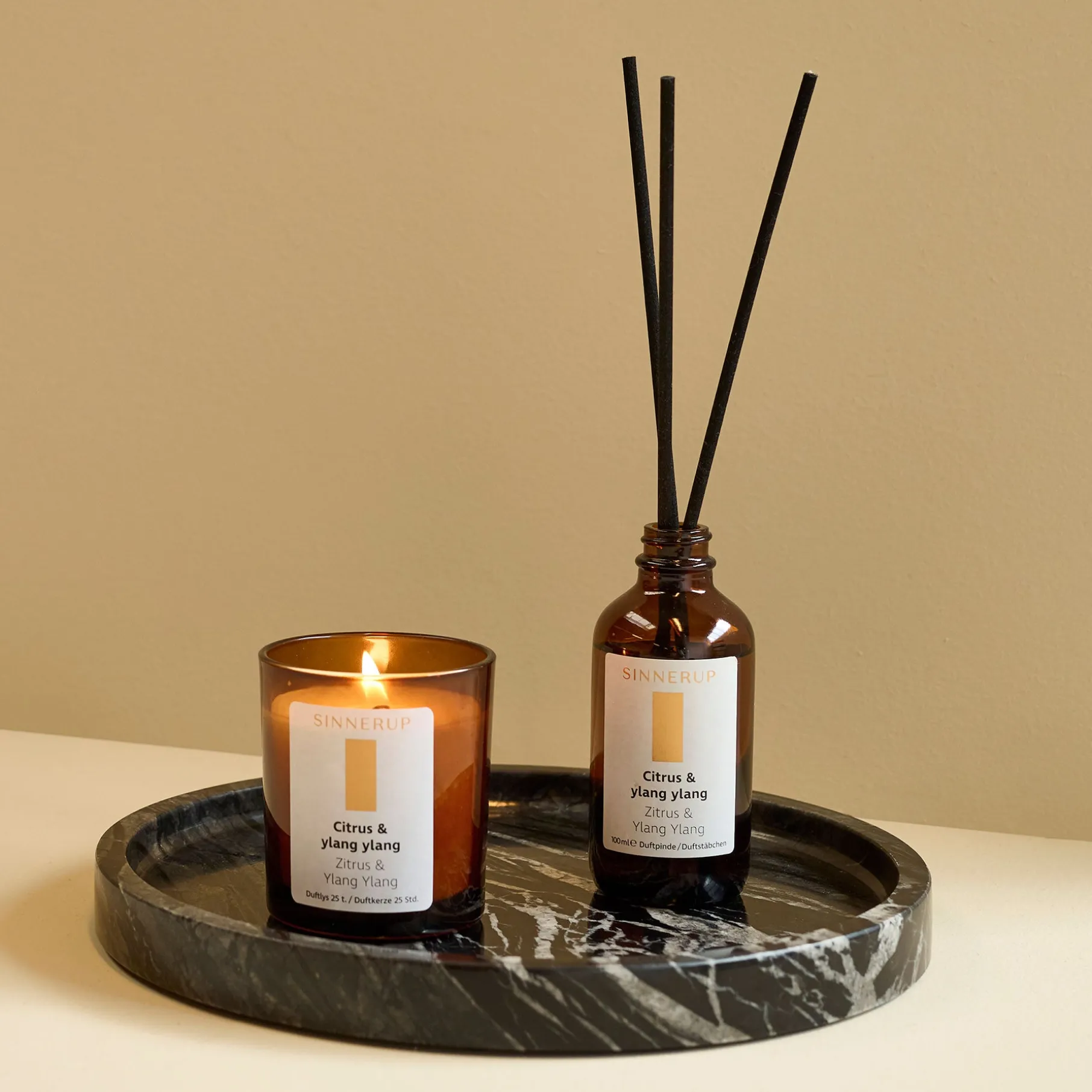 Duftlys Citrus/Ylang ylang