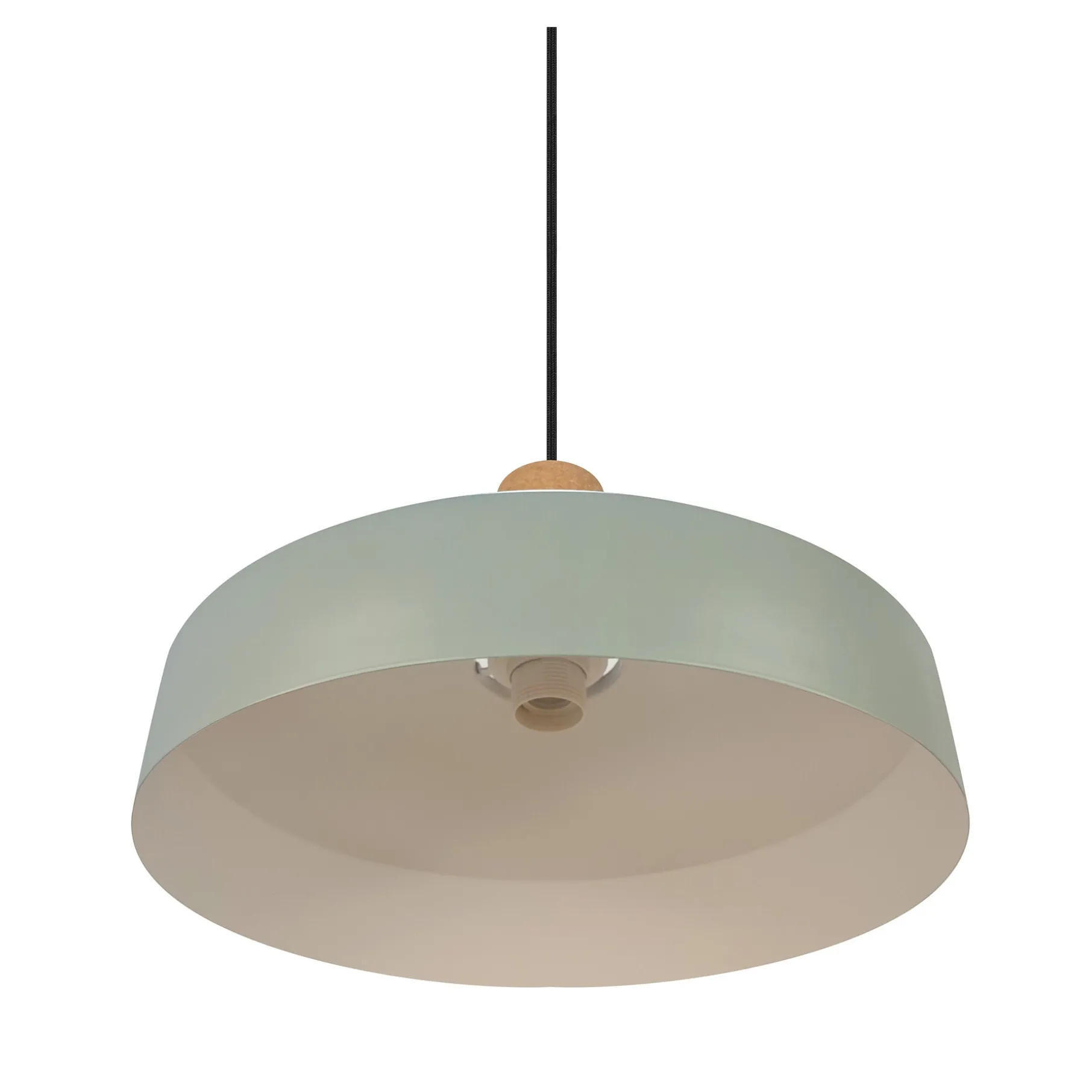 Elvas pendel kork støvet grøn