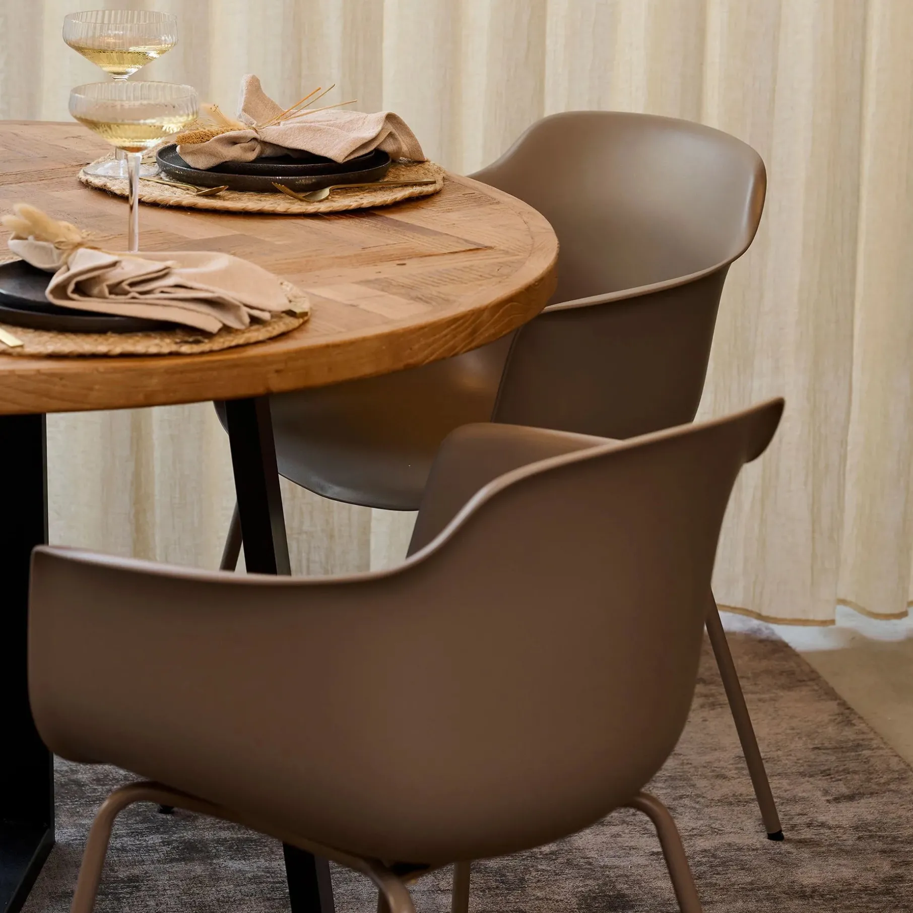 Enna spisebordsstol m. metal ben