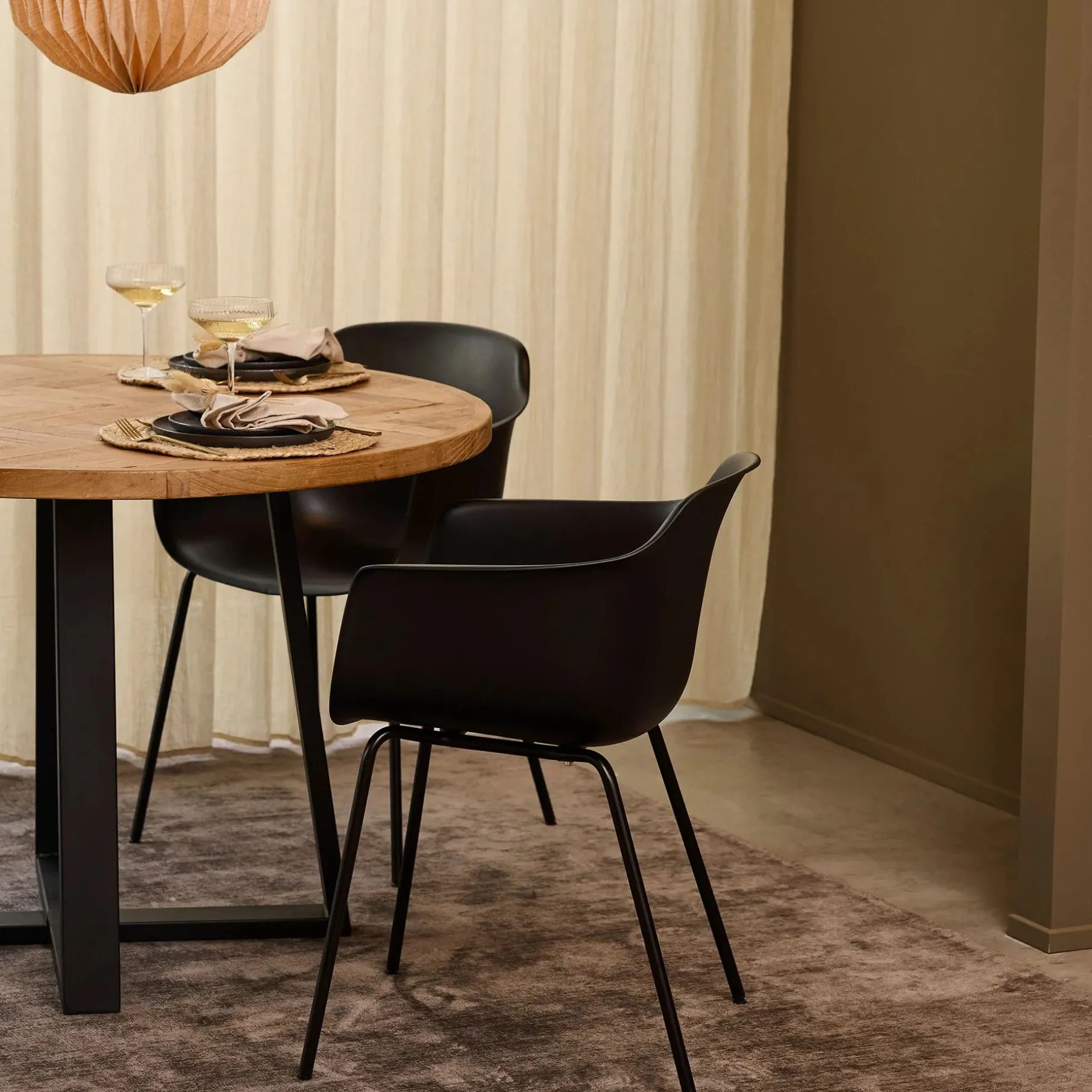 Enna spisebordsstol m. metal ben