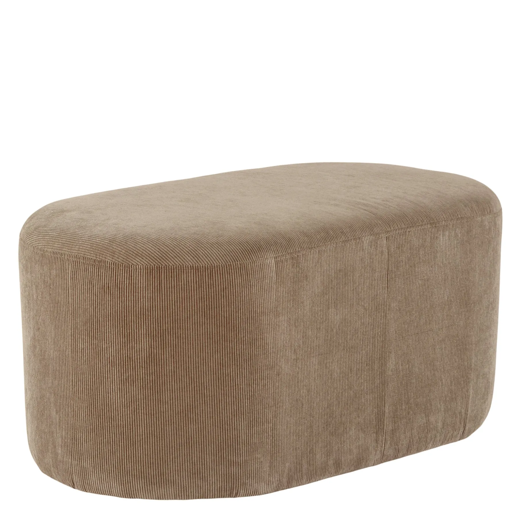 Fiona oval bænk fløjl