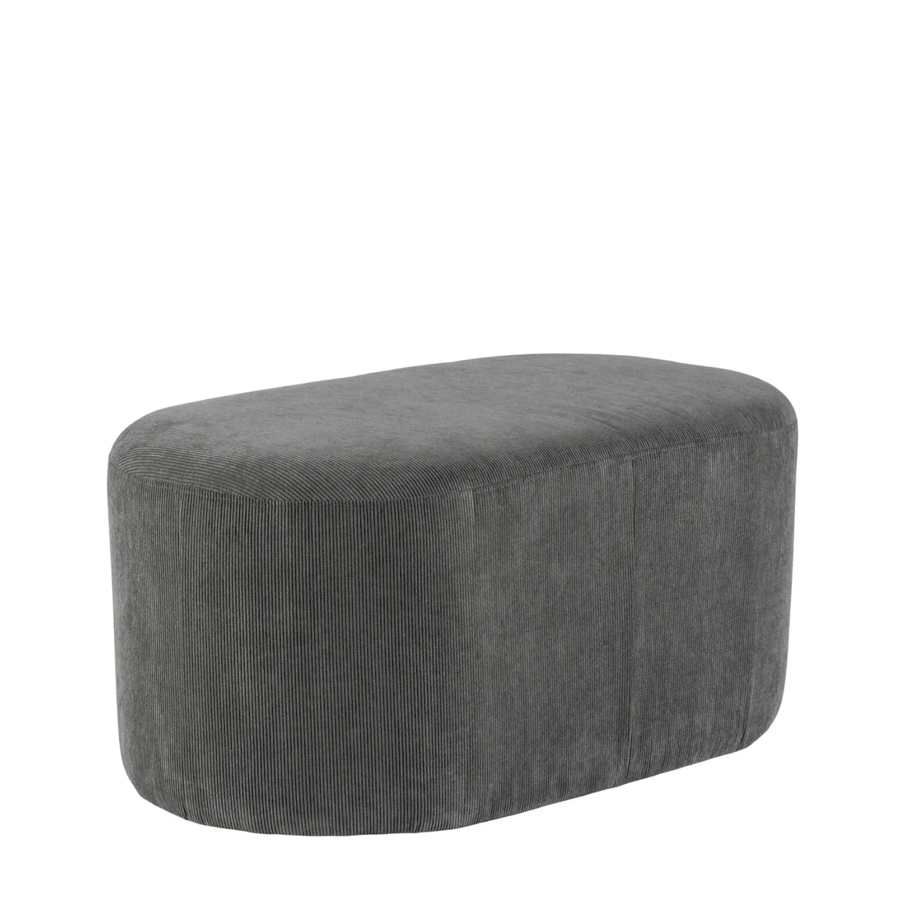 Fiona oval bænk fløjl