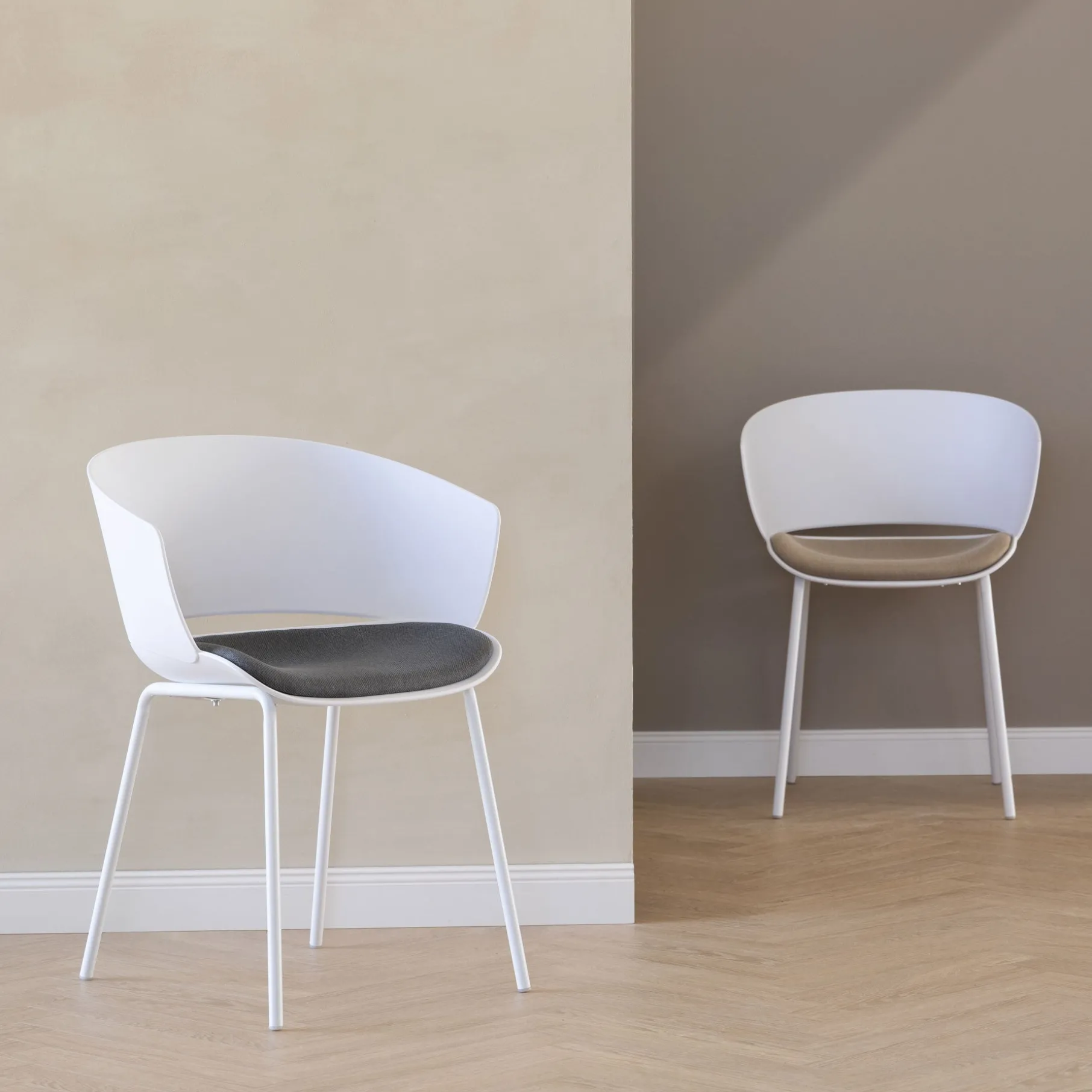 Florence spisebordsstol hvid