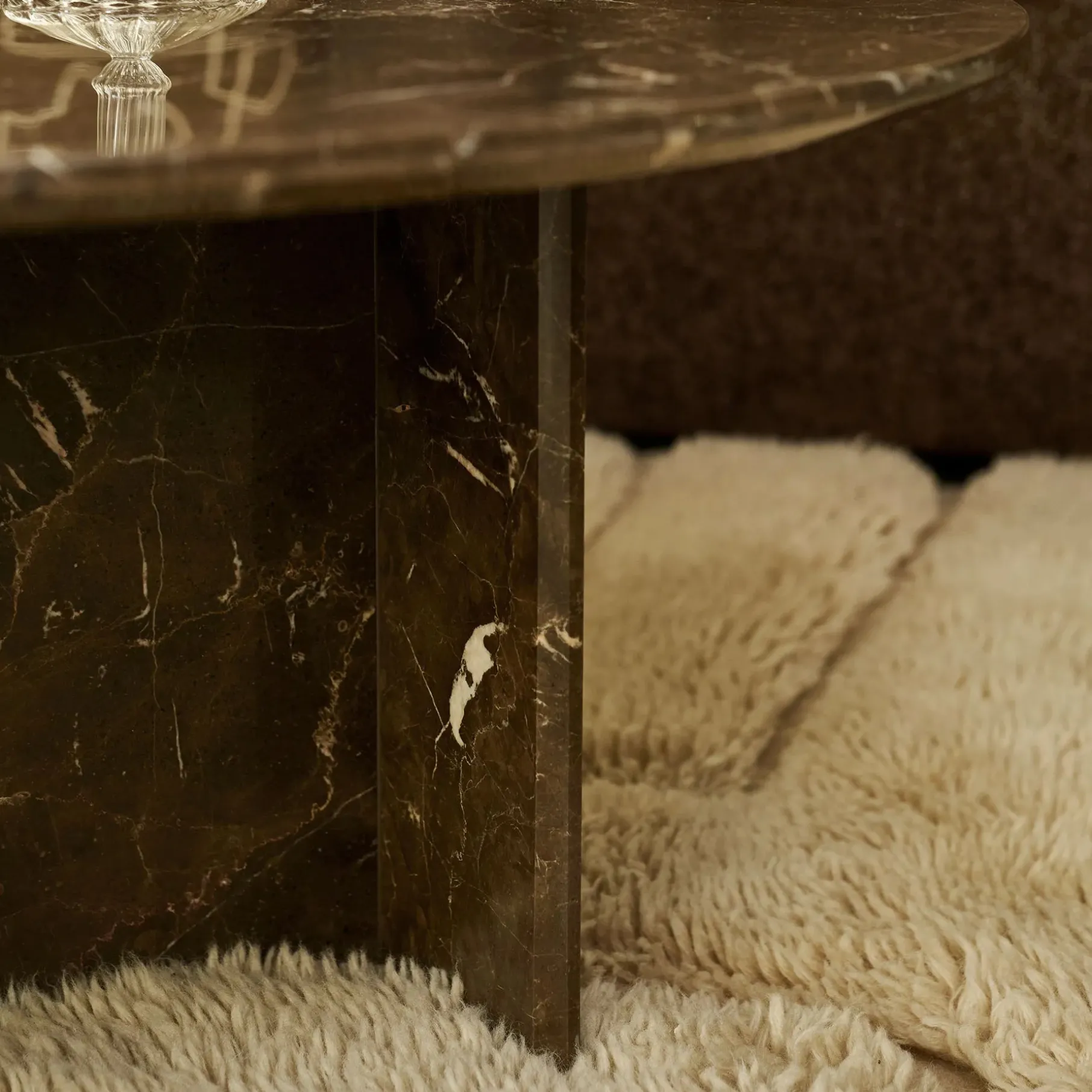 Galileo sofabord i marmor Ø85 cm