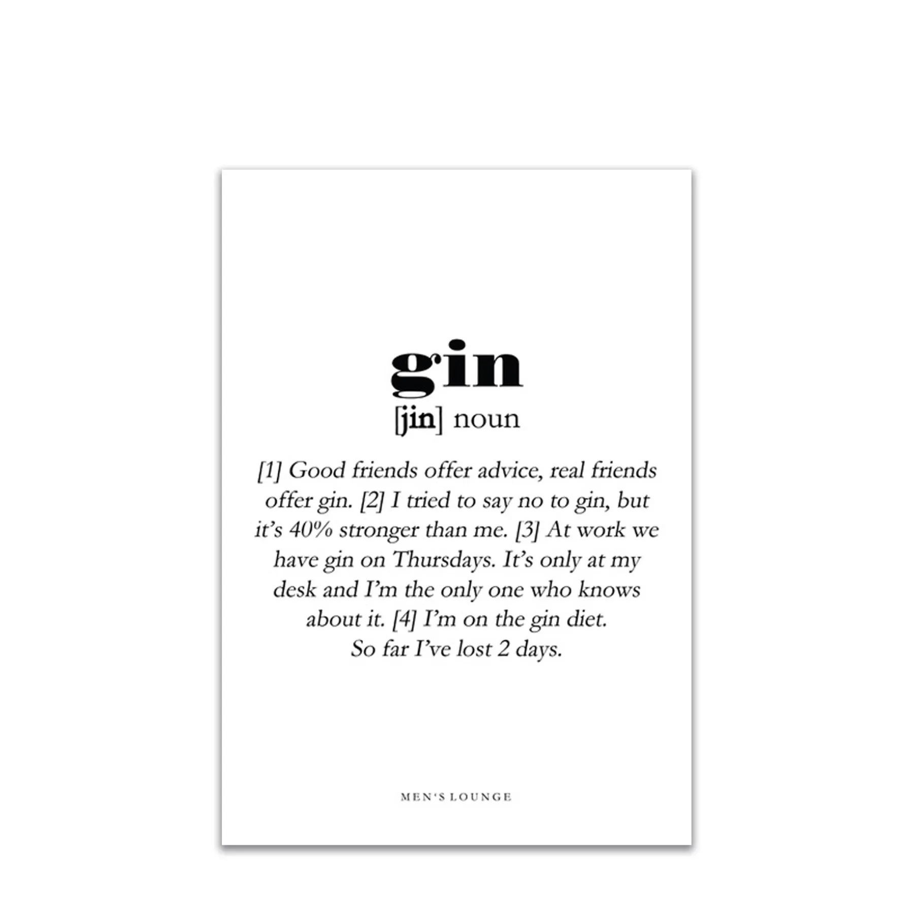 Gin definition A4