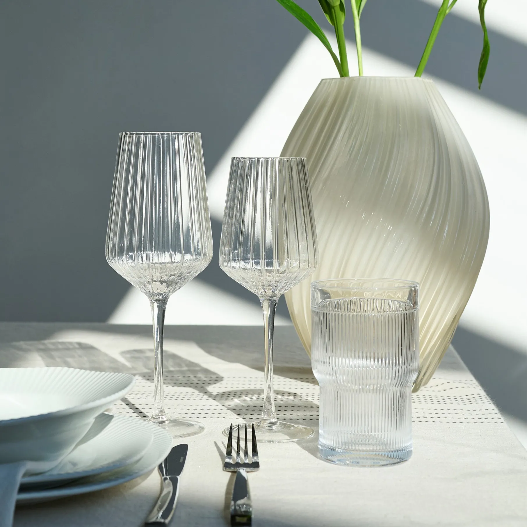 Glamour rødvinsglas 2 stk.