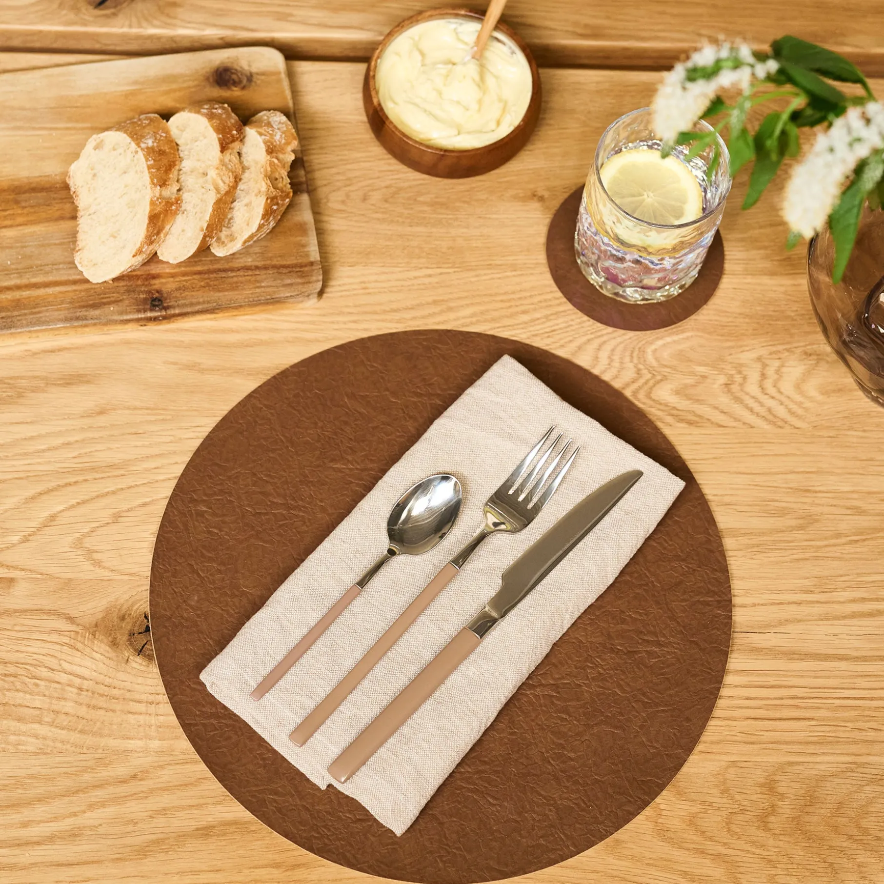 Glasgow Vendbar dækkeserviet Ø30 cm