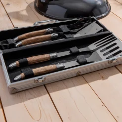 Grillsæt 4 dele egetræ