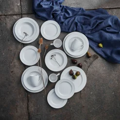 Groovy 16 dele stel hvid stentøj