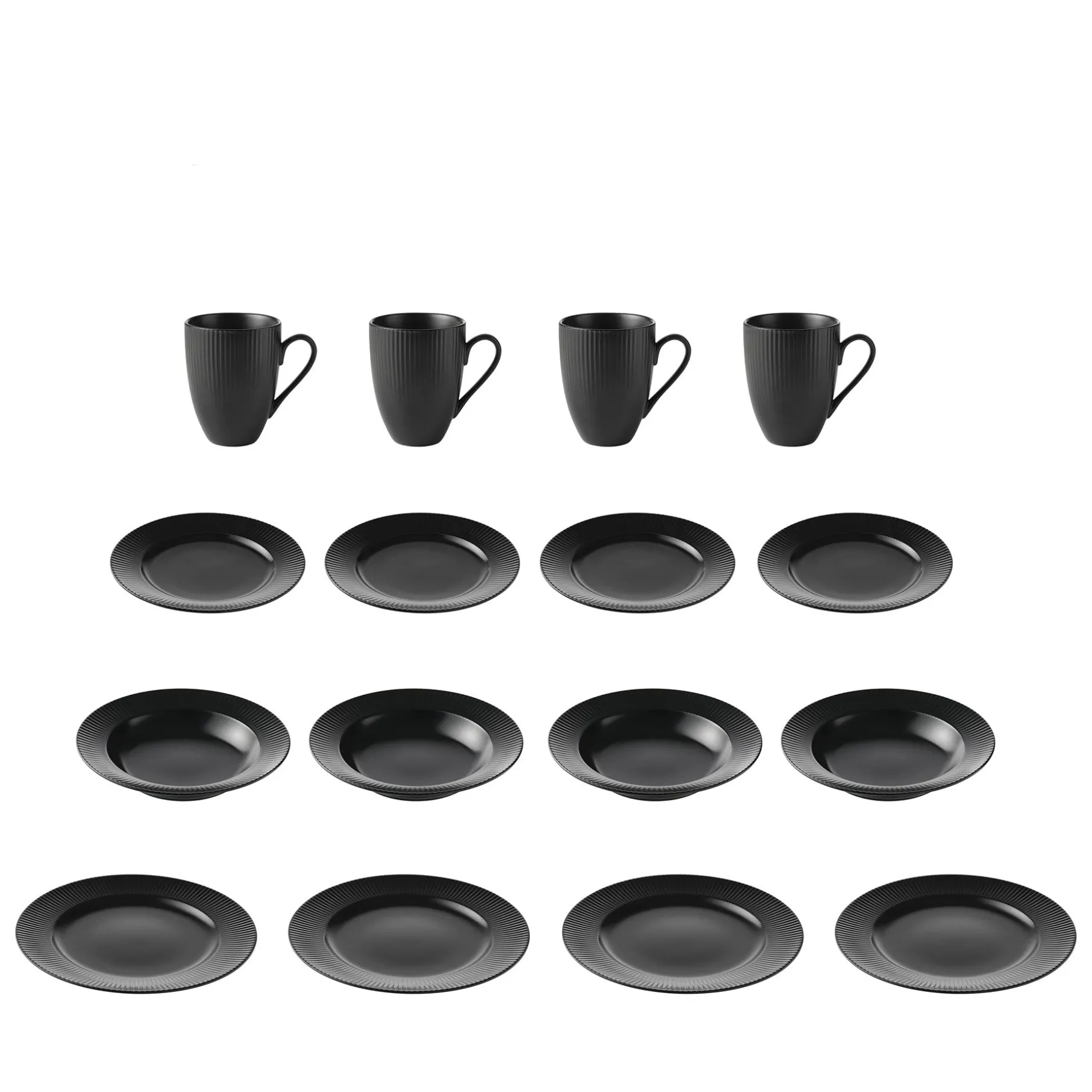 Groovy 16 dele stel sort stentøj