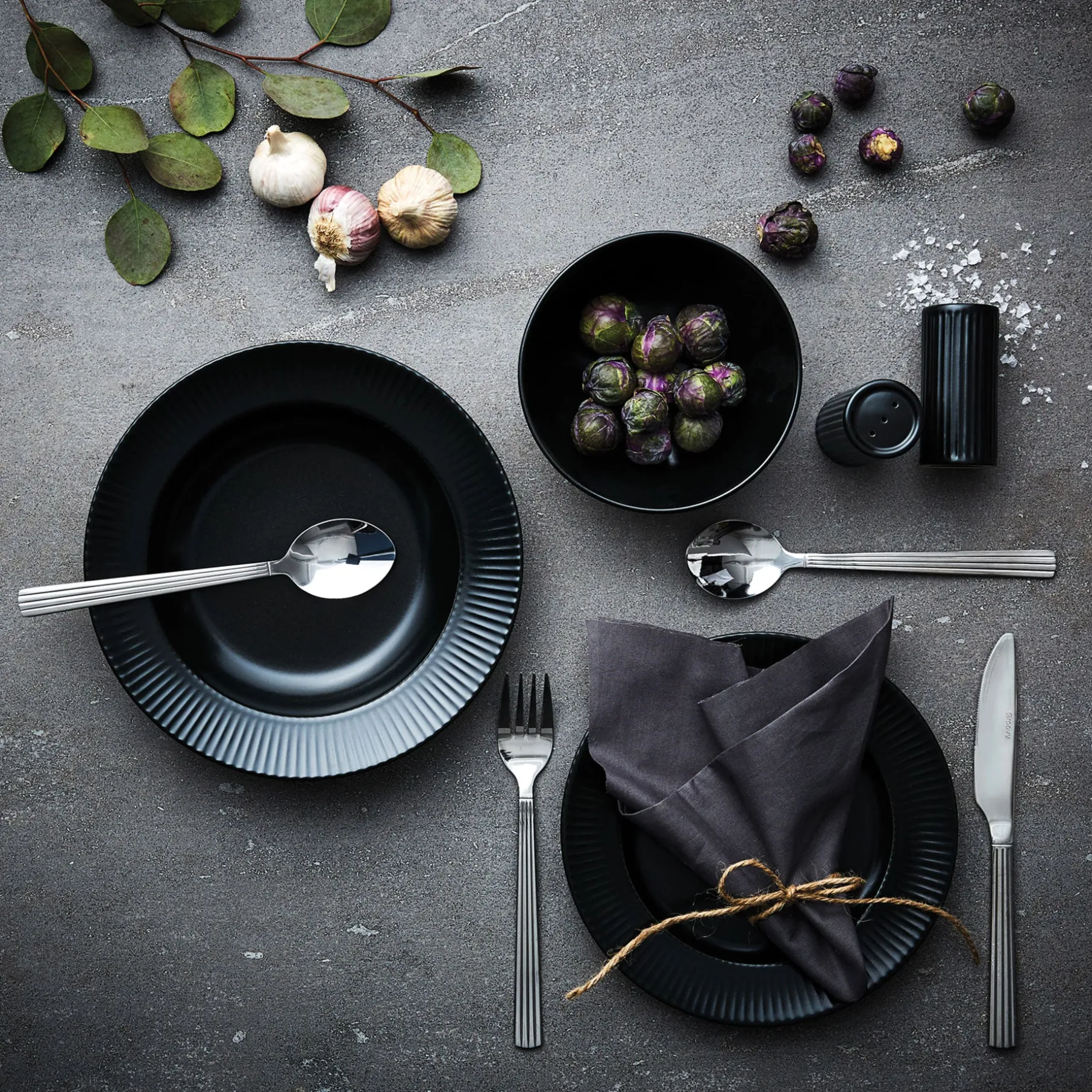 Groovy 16 dele stel sort stentøj