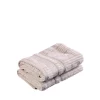 Håndklæde 2 stk 40x60 cm sand/beige striber