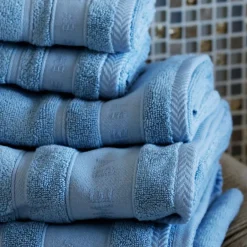 Håndklæde 70x140 cm støvet blå