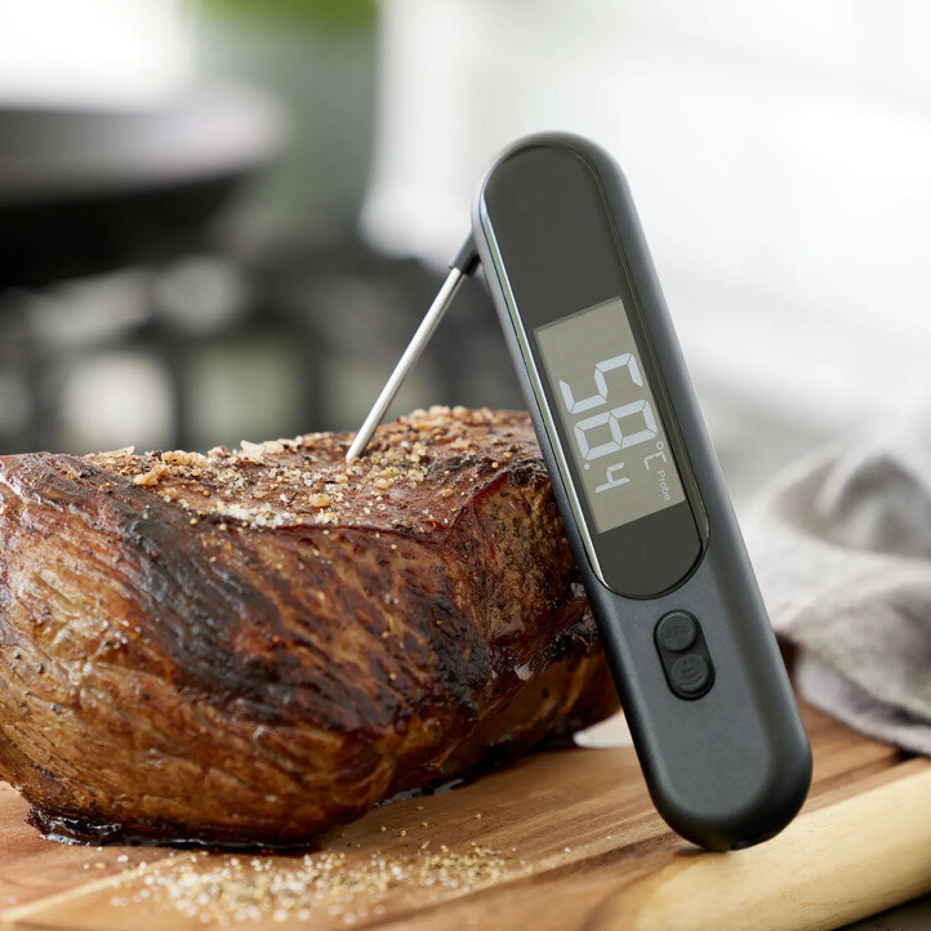 2-i-1 infrarødt stegetermometer