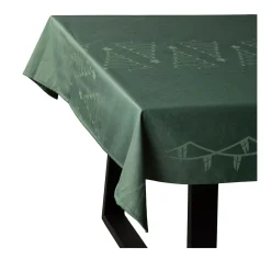 Jacquard Juledug 140x320 grøn