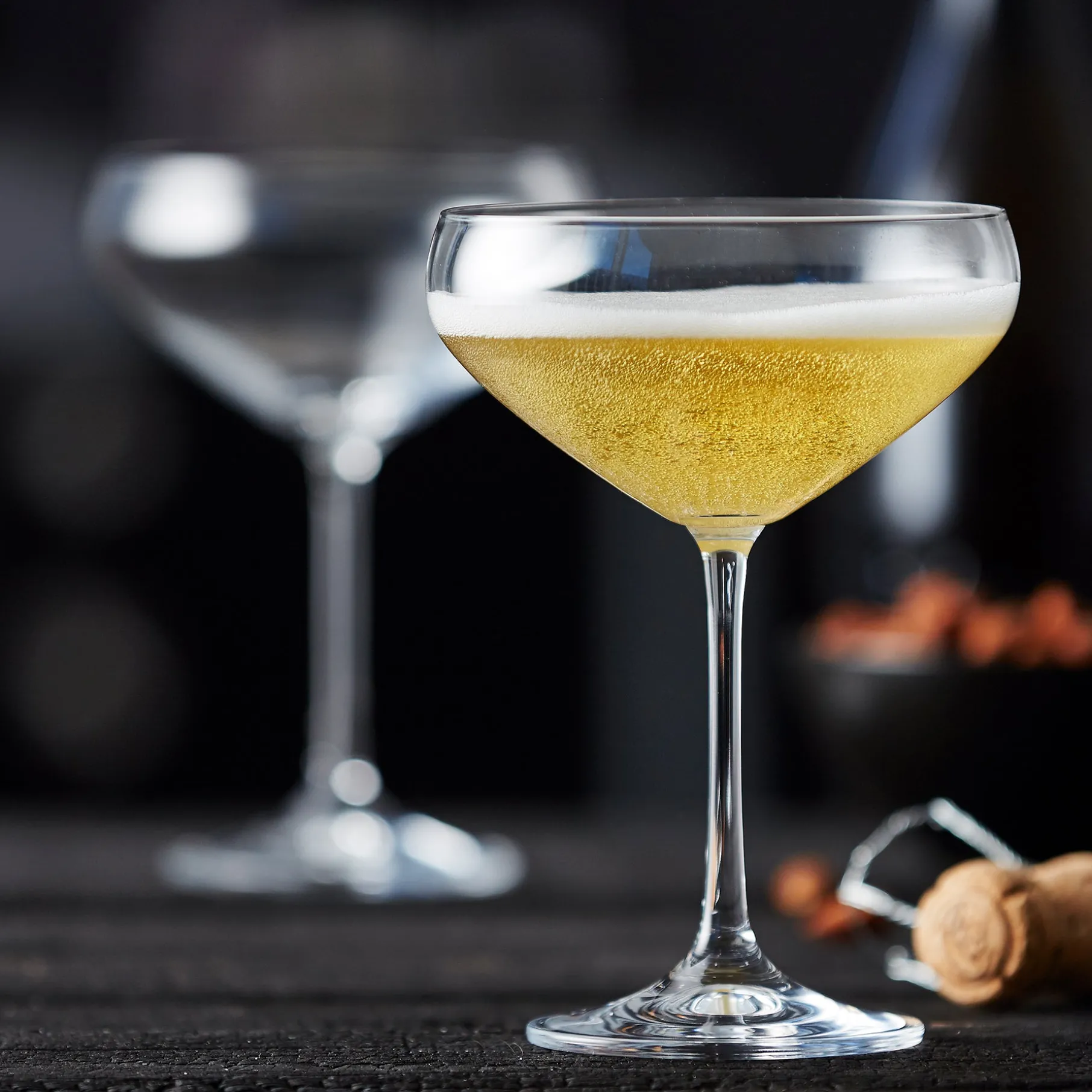 Juvel champagneskåle 4 stk