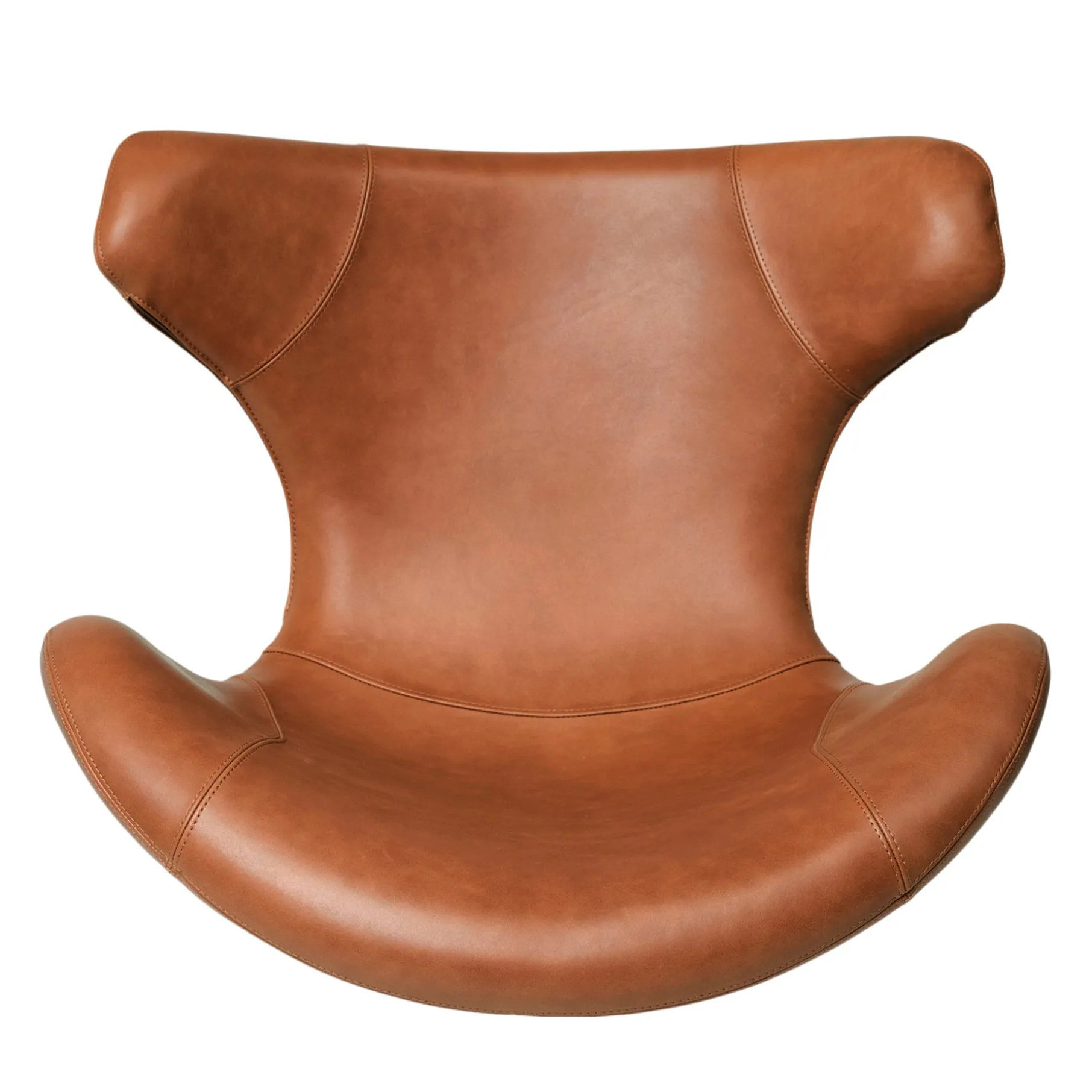 Kato loungestol læder m. chrome drejesokkel