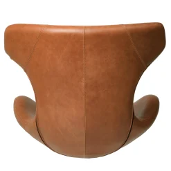 Kato loungestol læder m. chrome drejesokkel